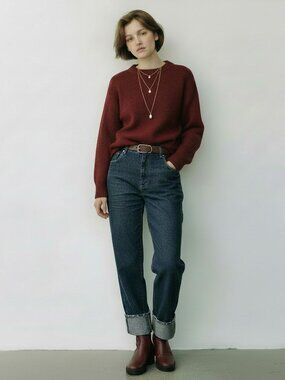 Zara high rise cuffed jeans size 2